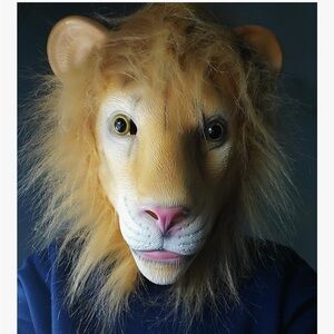 COSTUME | Lion Animal Head Latex Mask For Halloween Costume Party